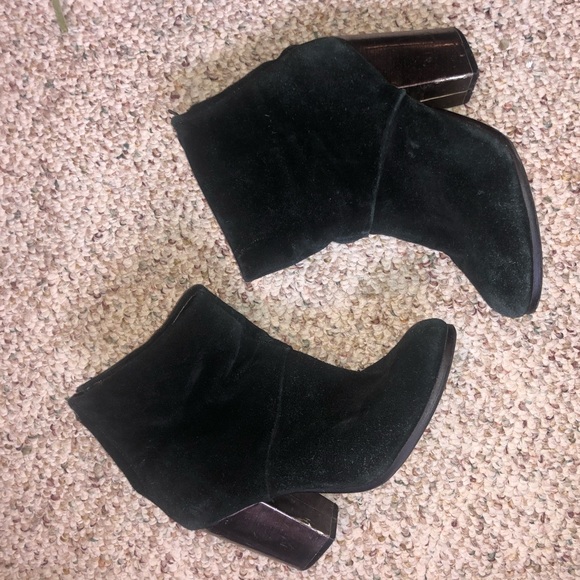 Aldo Shoes - Aldo suede booties with silver heel Aldo Shoes - Aldo suede booties with silver heel